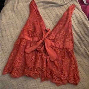 NWT Free People Lace Tank Top